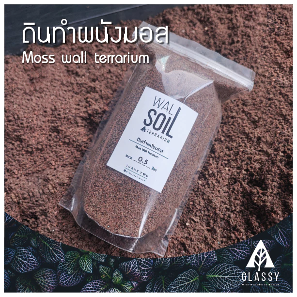 ดินทำผนังมอส Moss wall soil Terrarium ดินสวนขวดTerrariumแนวตั้ง