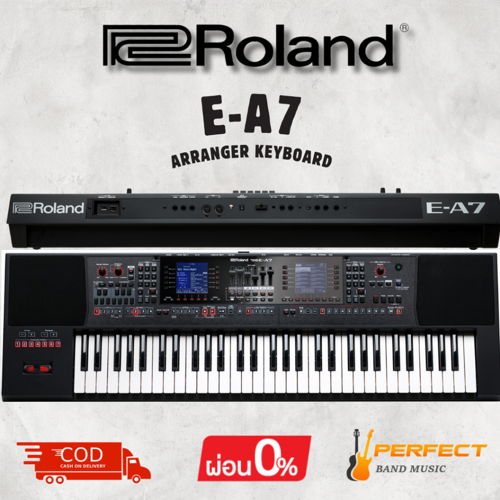คีย์บอร์ดไฟฟ้า Roland E-A7 Arranger Keyboard Keys:61 [ผ่อน 0% 10เดือน]