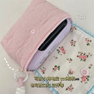 พร้อมส่ง🇹🇭 A059 กระเป๋าใส่กล้อง CCD กระเป๋าใส่AirPods ขนาดเล็ก ผลิตจากผ้าฝ้ายแท้ มาพร้อมสายห้อย