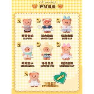 พร้อมส่งในไทย🐻🧈กล่องจุ่มพวงกุญแจ Butterbear Versatile Wardrobe🍩น้องหมีเนย บัตเตอร์แบร์ 1จุ่ม🎁🍰