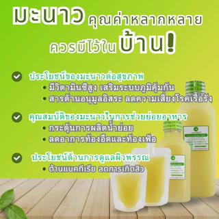 เกษตรกรบ้านแพ้ว น้ำมะนาวคั้นสด แท้100% 500ml x 2 ขวด