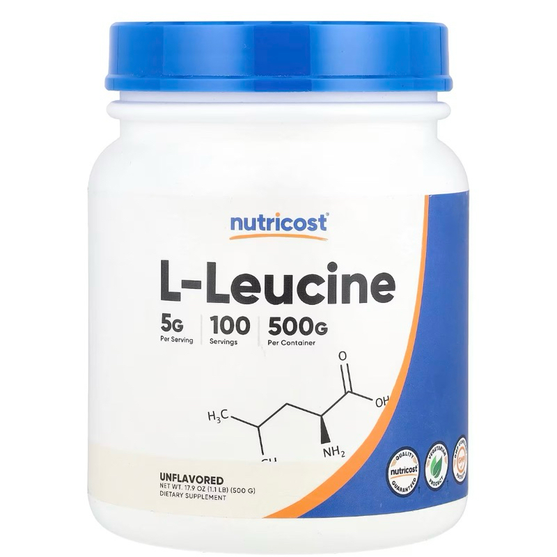 ♦️L-Leucine 5000 mg. ( 100 Sv. ) พร้อมส่ง