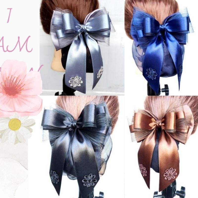 เน็ต​ติดผม​No.3รุ่นA,B#เน็ต​ติดผม​ I​ AM​ BOW​ #เน็ต​ติดผม​ข้าราชการ#​เน็ต​ติดผม​พยาบาล​#โบว์​ติดผม#​กิ๊บ​ติดผม​