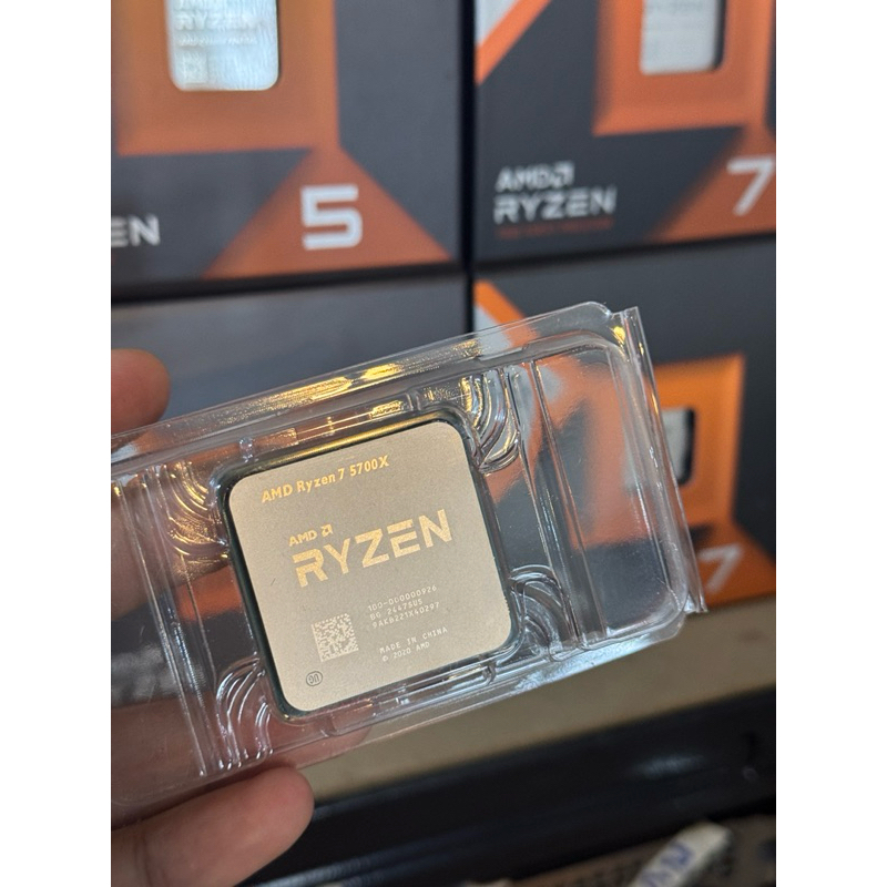 CPU (ซีพียู) AMD RYZEN 7 5700X 8Core 16Tread Best Clock 3.4 GHz Turbo 4.6Ghz  (SOCKET AM4) (สินค้ามื