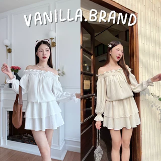 เดรสปาดไหล่แขนยาว -ttm / VB0513