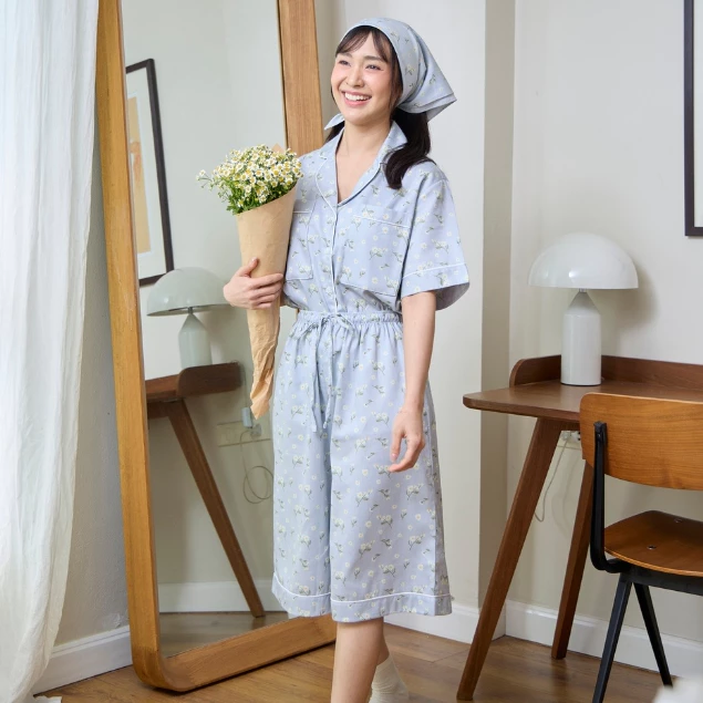 ชุดนอน sliptosleep - Camomile Mid Pants Set