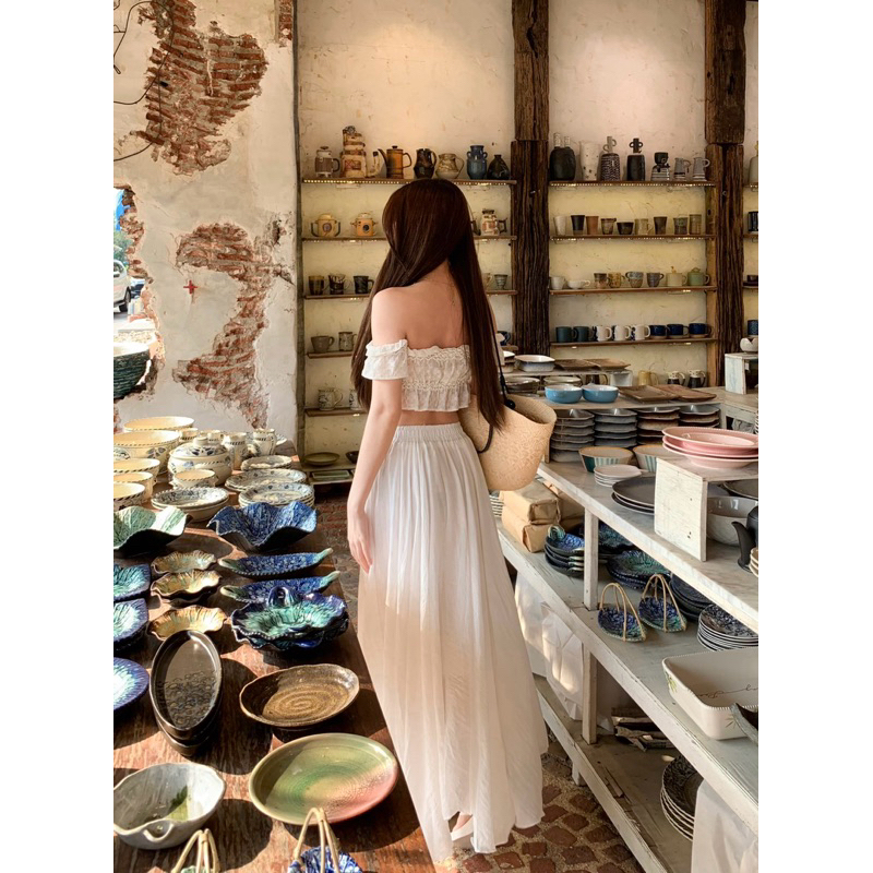 Lola skirt 790.- กระโปรงยาว ทรงพริ้ว มีซับใน ดีไซน์สวยใส่สบาย รูปที่ 4