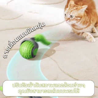 Winky Wink🐱ของเล่นแมวโต้ตอบ ของเล่นหมา บอลแมวอัตโนมัติ ชาร์ตแบตได้ สมาร์ทไฟฟ้า 360หมุนได้ ของใช้แมว Cat Teaser การฝึกอบร