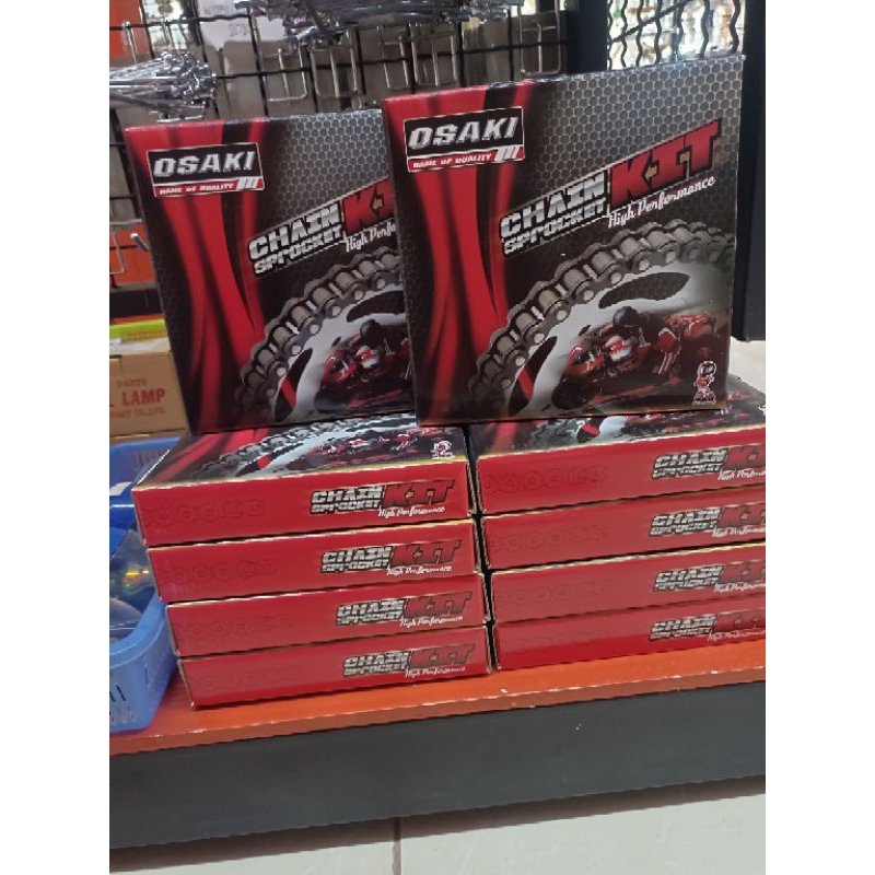 ชุดโซ่เสตอหน้า-หลังosaki #428 w125/w125i/w110i,w125i Led(2018-ปัจจุบัน)