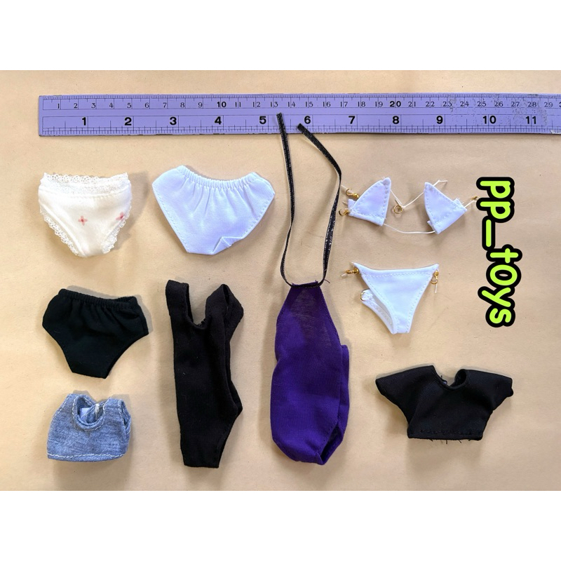 โมเดลอุปกรณ์เสริม underwear 1:6 ชุดชั้นใน ชุดว่ายน้ำ (มี 9 แบบ)