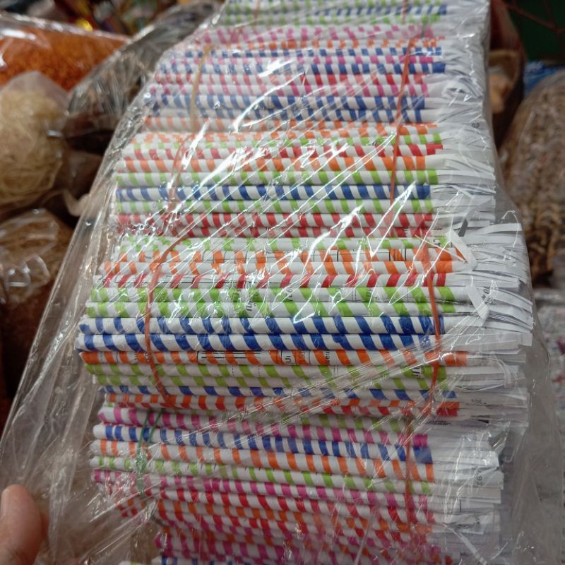 เทียนลาย เตียนแส้ ธูปกระดาษ 100แท่ง หลากสี สวยดอกข้าวฟ่าง ครัวดำหัว สงกรานต์