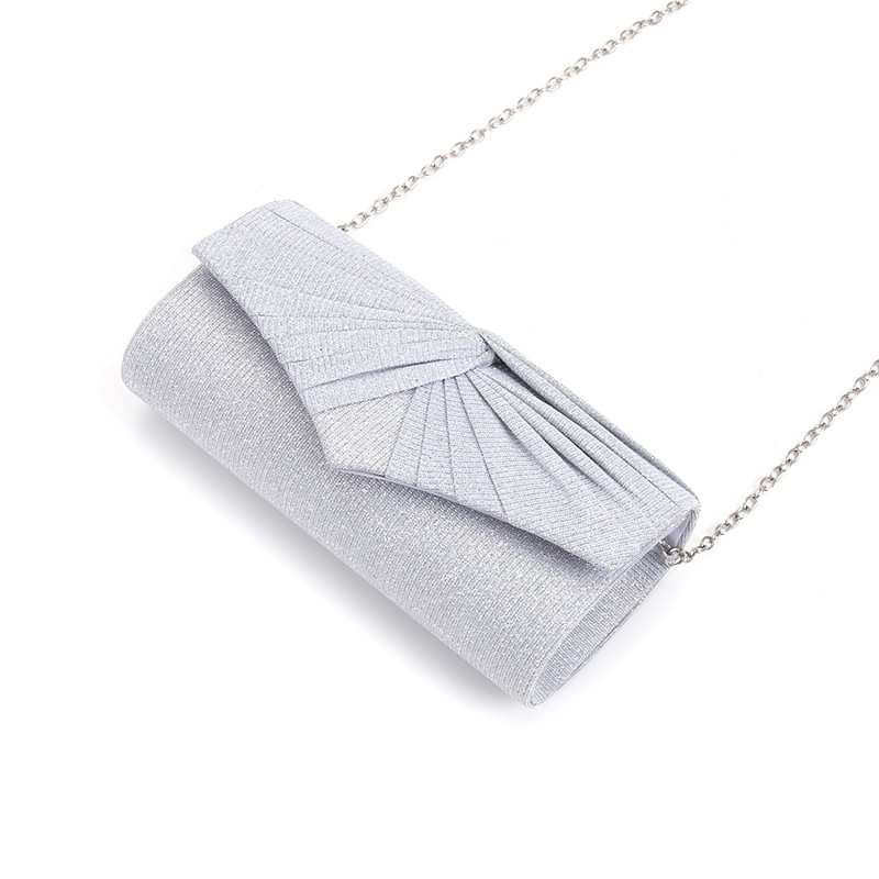 กระเป๋าออกงานเเบบสะพายข้างทรงหมอนระยิบระับ  มี 2 สี   มีสายโซ่ ใช้งาน 2 เเบบคลัทส์เเละครอสบอดี้ - รูปที่ 6