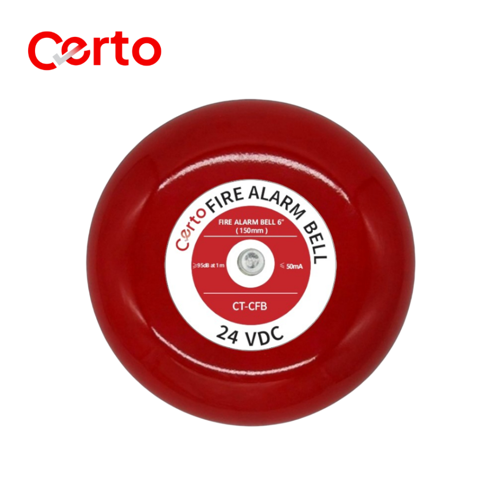 Conventional fire bell (6inch,24V) กระดิ่งแจ้งเหตุเพลิงไหม้ CERTO CT-CFB