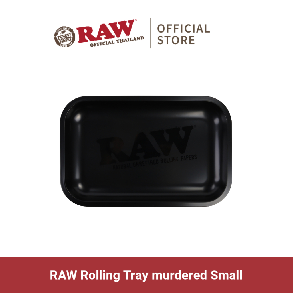 ถาด RAW Rolling Tray “Murdered” – Small ทำมาจากอะลูมิเนียมคุณภาพดี ทำความสะอาดง่ายใช้ได้ยาวนาน