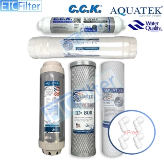 ชุดไส้กรอง Aquatek 5-6 ขั้นตอน มีแบบ UF ให้เลือก