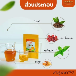 [เซ็ต 3ห่อ] ชาไทย หญ้าหวาน คุณพราว ของเเท้ พร้อมส่ง