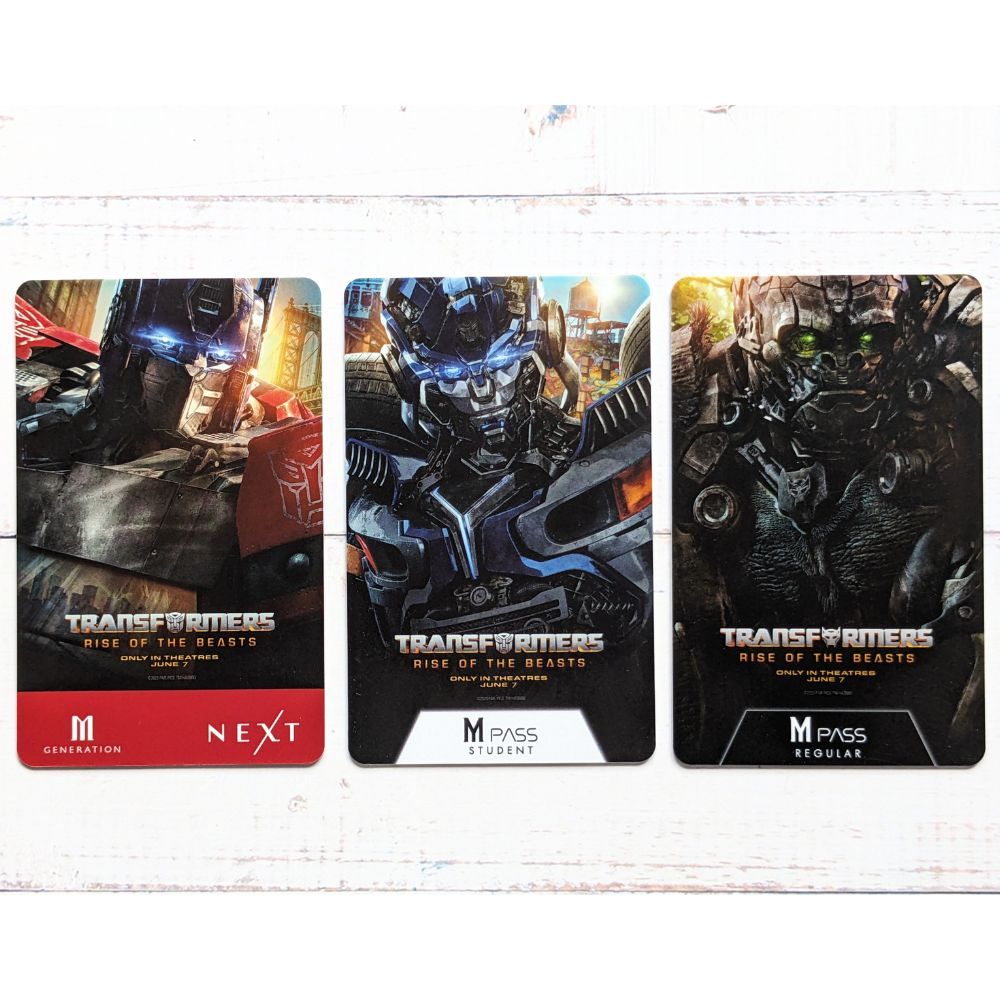 บัตรสะสม ลายหนัง Major Mpass Transformers Rise of the Beasts บัตรใช้สะสมอย่างเดียว