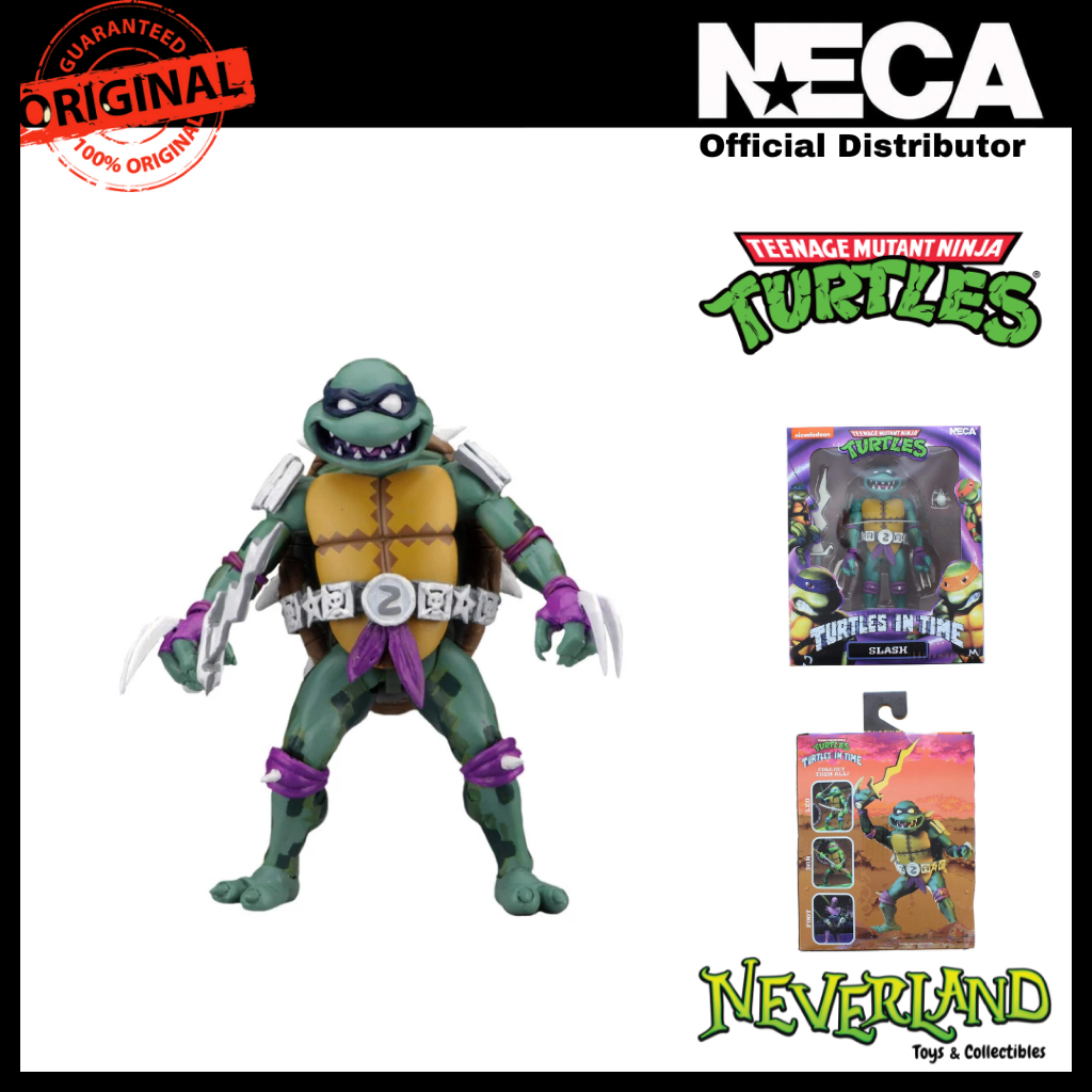 (NECA) TMNT: Turtles in Time - 7" Scale Action Figures - The evil mutant turtle Slash