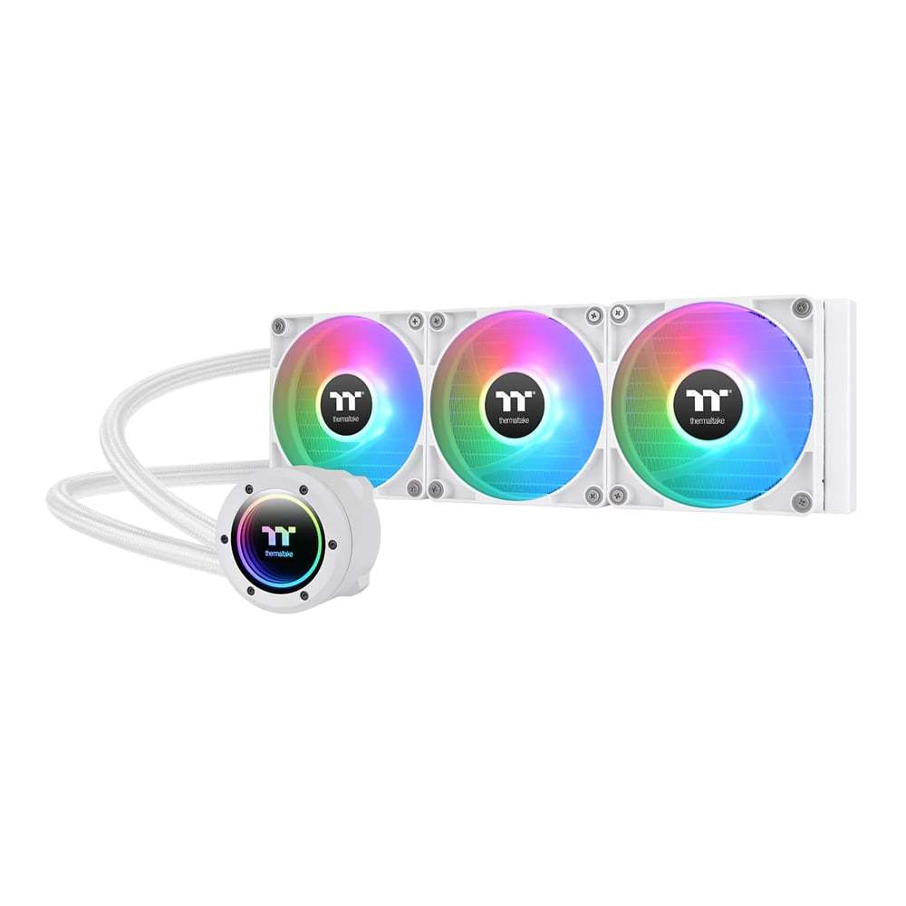 CPU LIQUID COOLER (ระบบระบายความร้อนด้วยน้ำ) THERMALTAKE TH360 V2 ARGB SYNC SNOW EDITION - WHITE