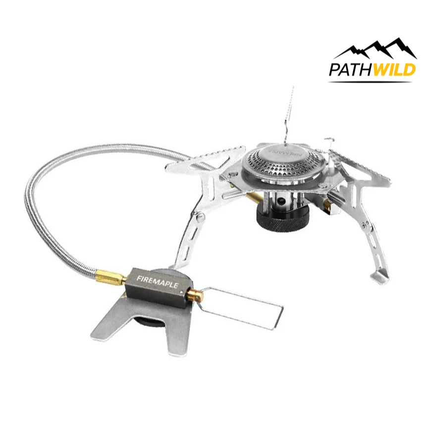 FIRE-MAPLE FMS-105+  STOVE เตาแคมป์ปิ้งขนาดพกพา น้ำหนักเบา วัสดุอลูมิเนียมและสแตนเลส แข็งแรงทนทาน ขาตั้งกว้าง แยกสายแก๊ส