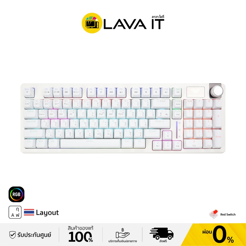 AULA S98 Gasket Wireless Gaming Keyboard (TH) คีย์บอร์ดเกมมิ่งไร้สาย (รับประกันสินค้า 2 ปี)