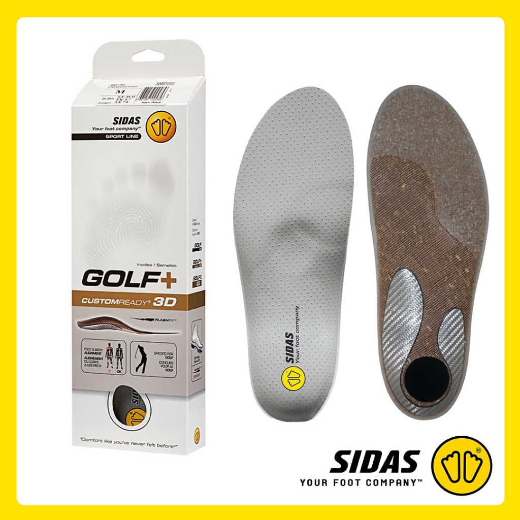 SIDAS Golf+ Insoles แผ่นพื้นรองเท้ากอล์ฟ พัฒนาวงสวิง