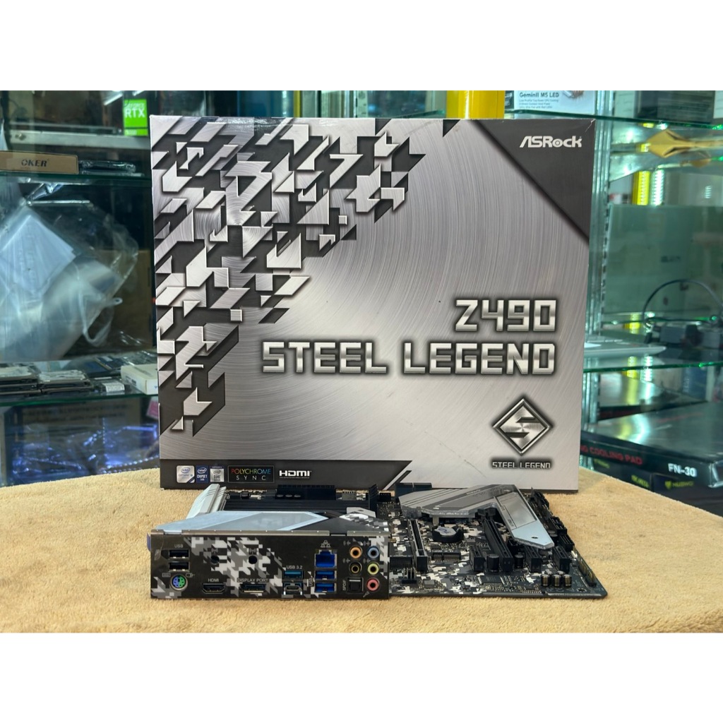 MAINBOARD (เมนบอร์ด) 1200 ASROCK Z490 STEEL LEGEND