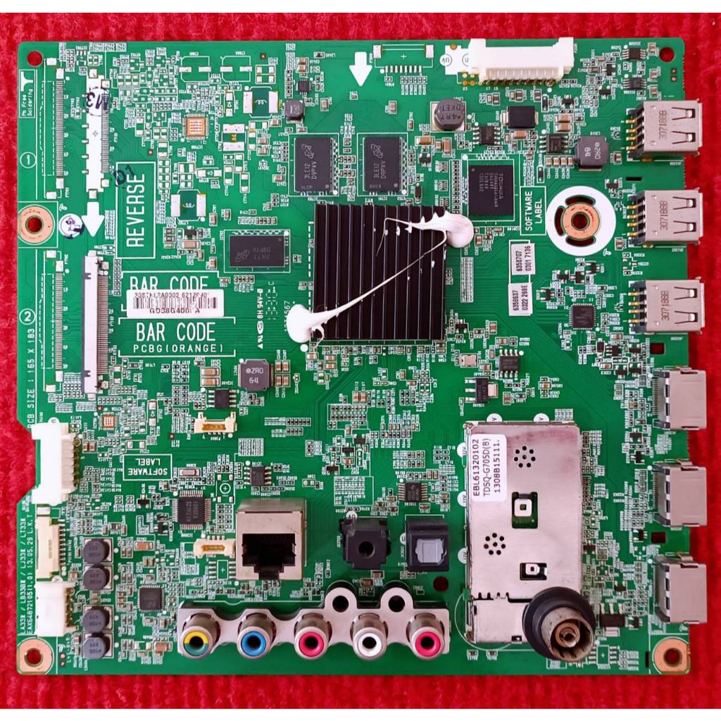 เมนบอร์ดทีวี LG ใช้กับรุ่น 42LA623T, 47LA623T , 50LA623T , 55LA623T  พาสบอร์ด EAX64872104/5