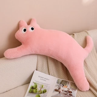 ตุ๊กตา แมวตัวโก่ง หมอนรูปแมว หมอนตุ๊กตานุ่ม น่ารัก Cat doll ของขวัญวันเกิด ตกแต่งบ้าน 80CM