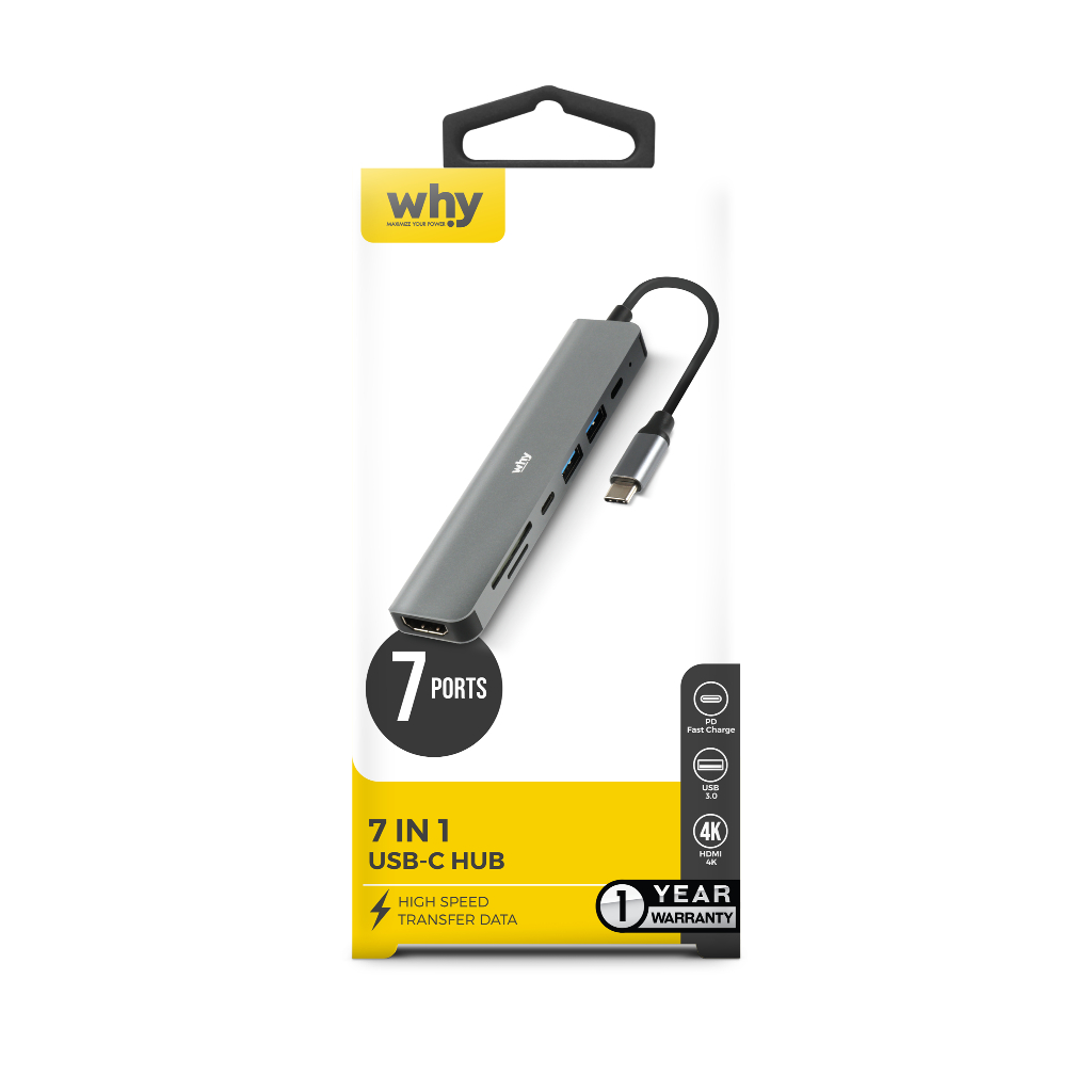WHY ตัวแปลง รุ่น HUB 7 in 1