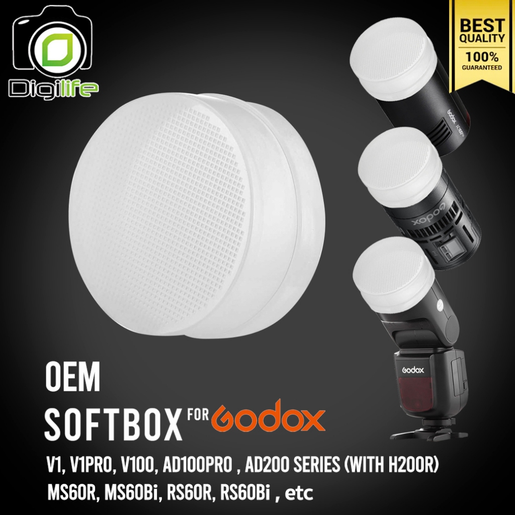 OEM- Softbox For Godox V1, V1Pro, V100, AD100Pro, AD200 series (with H200R), MS60R/Bi, RS60R/Bi - Di