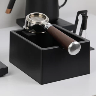 BENO BASE AND BIN ถังเคาะกากกาแฟพร้อมฐานสำหรับวางก้านชง ถังขยะทิ้งเศษกาแฟหลังชงผลิตจากพลาสติก abs แท่นเคาะมียางซับเสียง