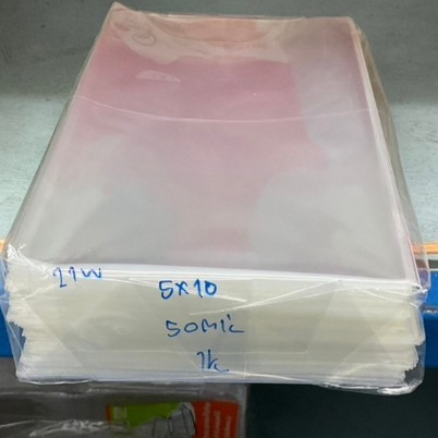 ถุงแก้ว OPP ขนาดกว้าง 5 และ 5.5 ความหนา 50 ไมครอน น้ำหนัก 1 Kg (จำนวนแต่ละไซต์ไม่เท่ากัน) - รูปที่ 6