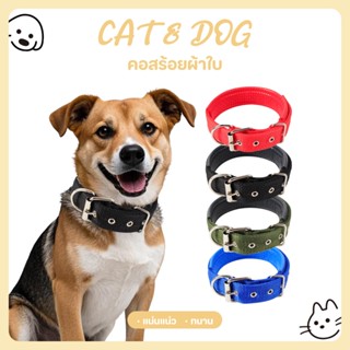 【CAT&DOG】ปลอกคอสัตว์เลี้ยง สายรัดบุด้วยโพลีโพรพีลีน มี 4 ขนา…