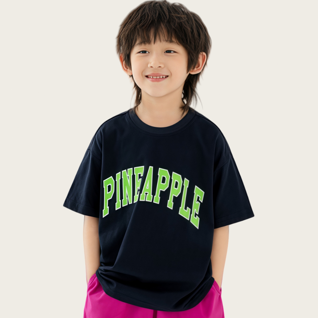 Beryl kids เสื้อแขนสั้นเด็ก เสื้อยืดตัวอักษร เสื้อผ้าคอกลมลำลอง อินเทรนด์เกาหลี สำหรับเด็กผู้ชายและเด็กผู้หญิง ฤดูร้อน ราคา ถูกที่สุด ดีลบีเคเค แกลเลอรีภาพที่ 5