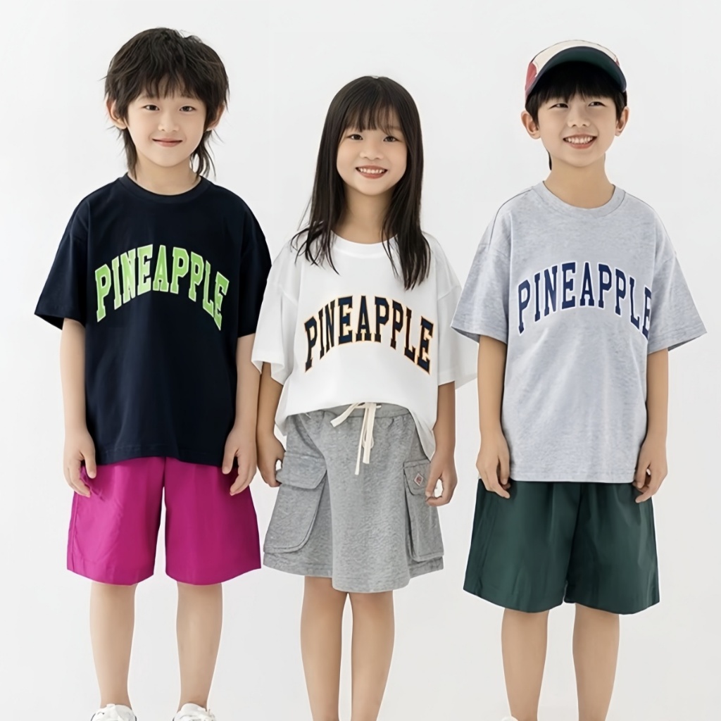 Beryl kids เสื้อแขนสั้นเด็ก เสื้อยืดตัวอักษร เสื้อผ้าคอกลมลำลอง อินเทรนด์เกาหลี สำหรับเด็กผู้ชายและเด็กผู้หญิง ฤดูร้อน ราคา ถูกที่สุด ดีลบีเคเค แกลเลอรีภาพที่ 6