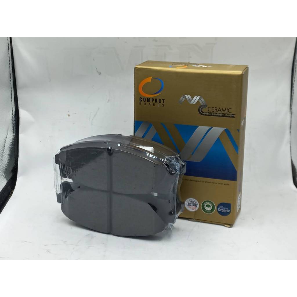 Compact Brake MCJ-680 ผ้าเบรค ดิสหน้า รถตู้ TOYOTA HIACE COMMUTER D4D คอมมูเตอร์ ปี 2004 - 2019 / VENTURY 2.7 , 3.0