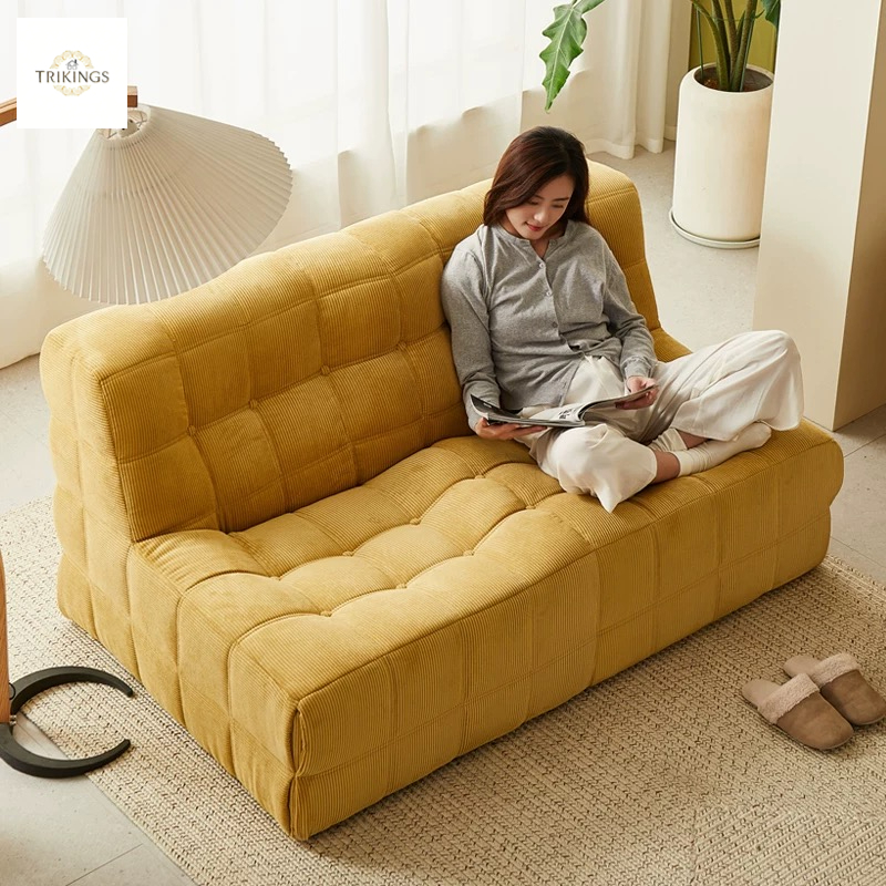 Trikings sofaโซฟาลูกบาศก์เรโทร สไตล์วินเทจ พับได้ ห้องนอนห้องนั่งเล่นสวย