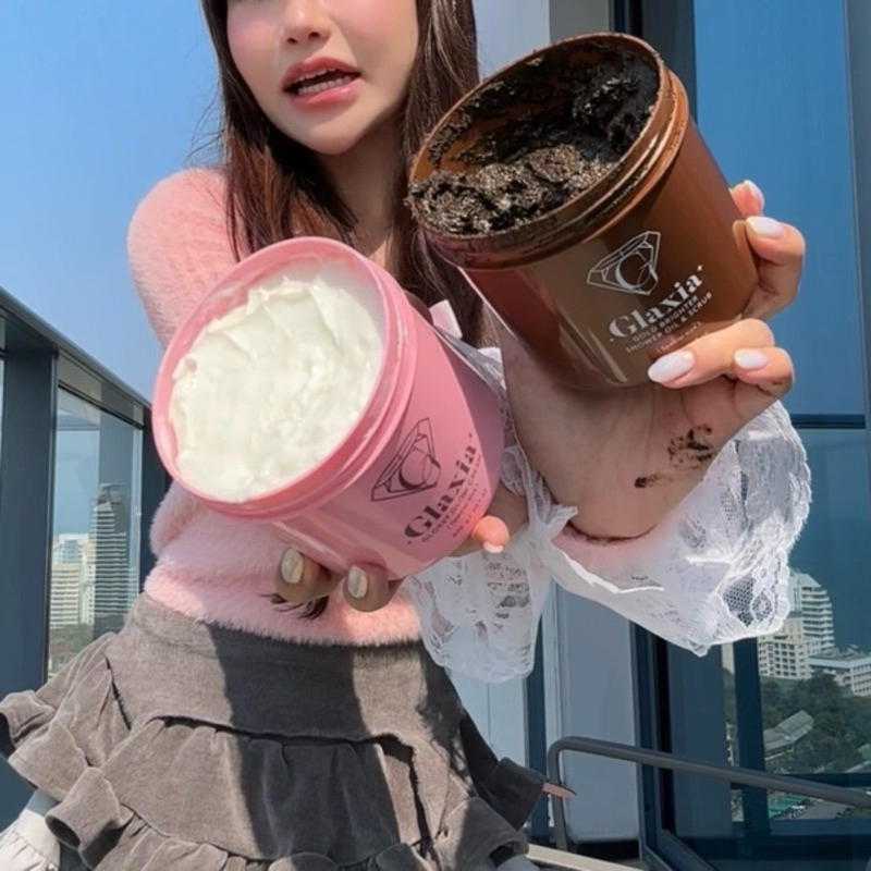 ส่งฟรีเซทครีมเบิ้ม+สครับเบิ้ม Glaxia