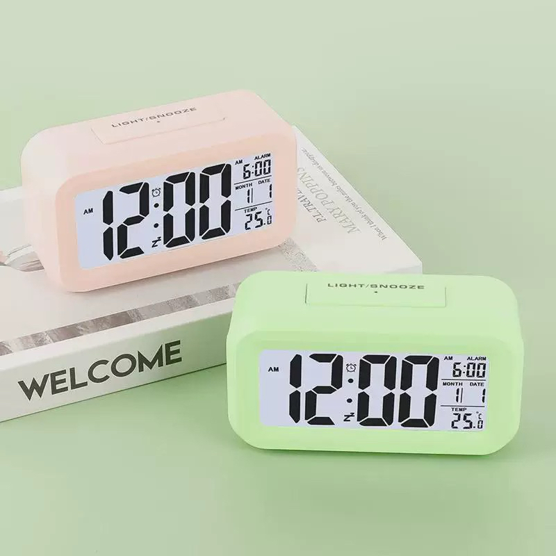 นาฬิกาปลุกตั้งโต๊ะ นาฬิกาดิจิตอล แสดงวันที่ เดือน อุณหภูมิ OP-2518