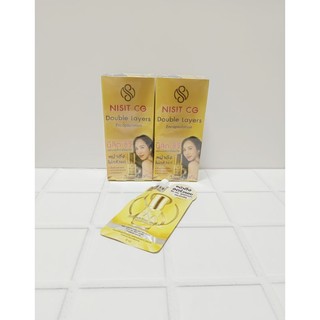 [ ยกกล่อง 5ซอง ] นิสิต CG เซรั่มสีทอง “กิ๊ก สุวัจนี” คืนความอ่อนเยาว์ผิวหน้า เซรั่มเพื่อคนไม่ยอมแก่ NISIT CG นิสิตซีจี