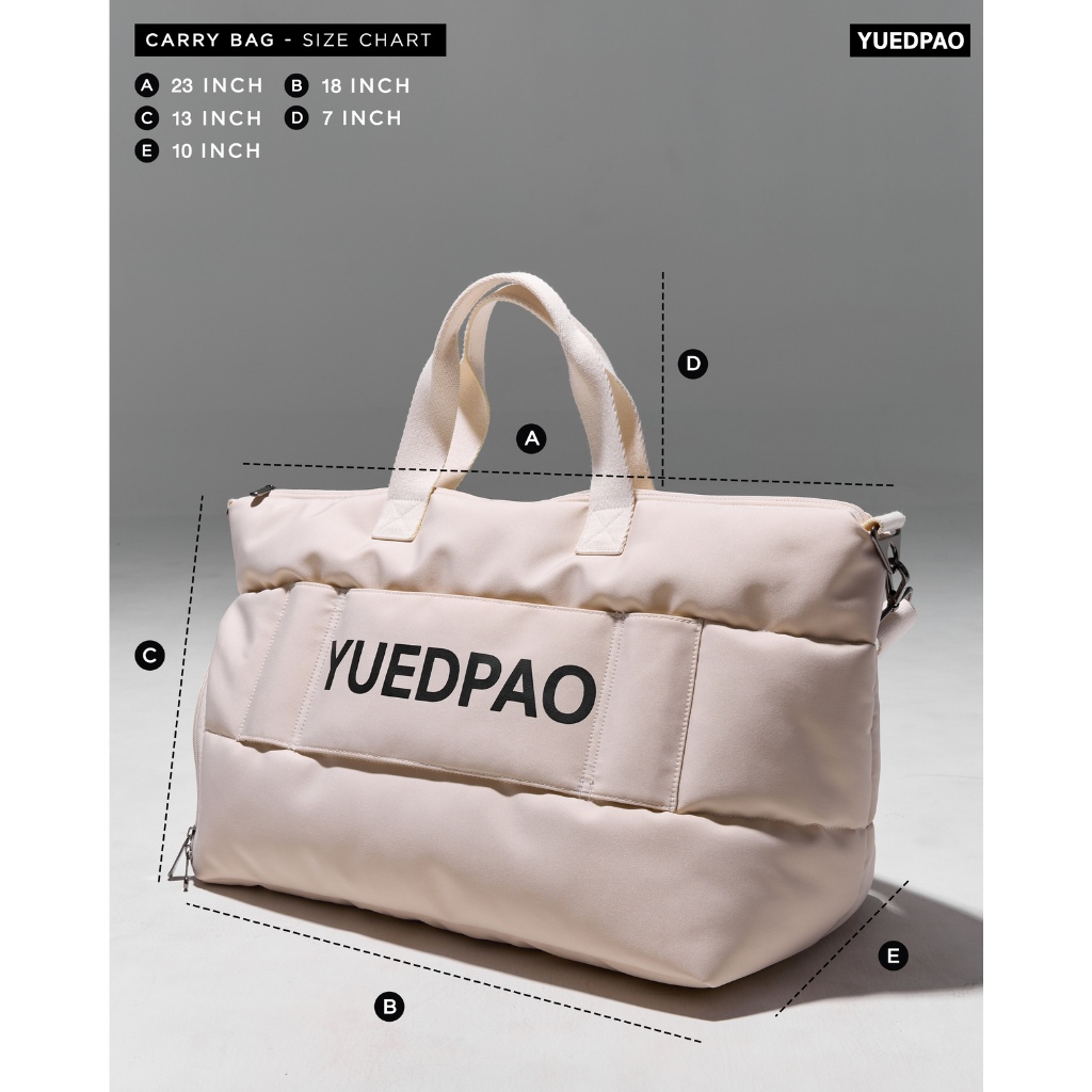 Yuedpao Carry Bag กระเป๋ายืดเปล่า กระเป๋าเดินทางแฟชั่น กระเป๋ากีฬา กระเป๋าอเนกประสงค์