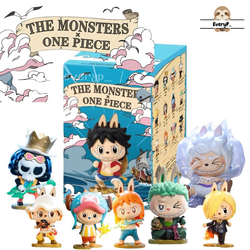 (Live/วีดิโอลด100฿) กล่องสุ่มวันพีช ⛵️ THE MONSTERS × One Piece Series Figures Labubu onepiece