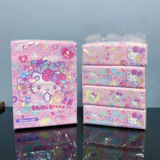 ✨Greenair Tissue 💕ทิชชู่ลายลิขสิทธิ์แท้ของ Sanrio (1 แพค 4ห่อ)