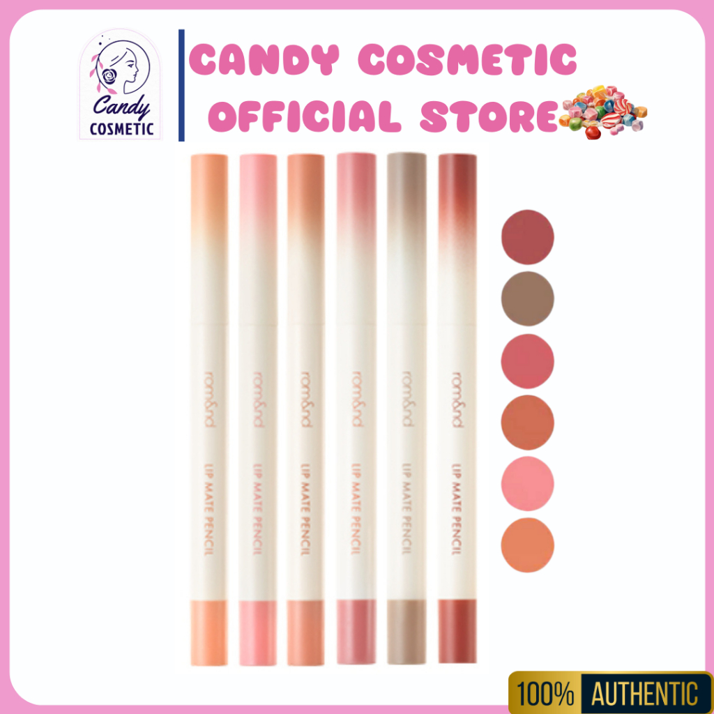 [พร้อมส่ง/ของแท้/ส่งไว]ROM&ND Lip Mate Pencil 0.5g ลิปเนื้อแมทรูปแบบดินสอ