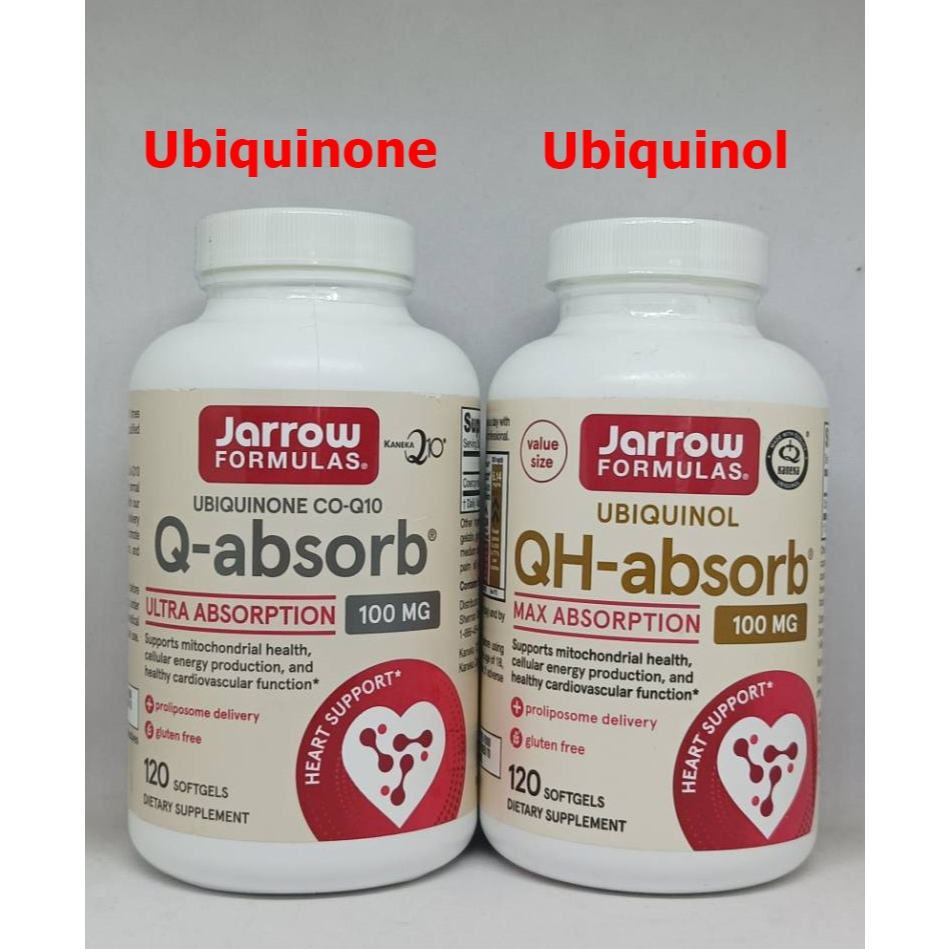 Jarrow Ubiquinone และ  Ubiquinol 100 mg  120 Softgels