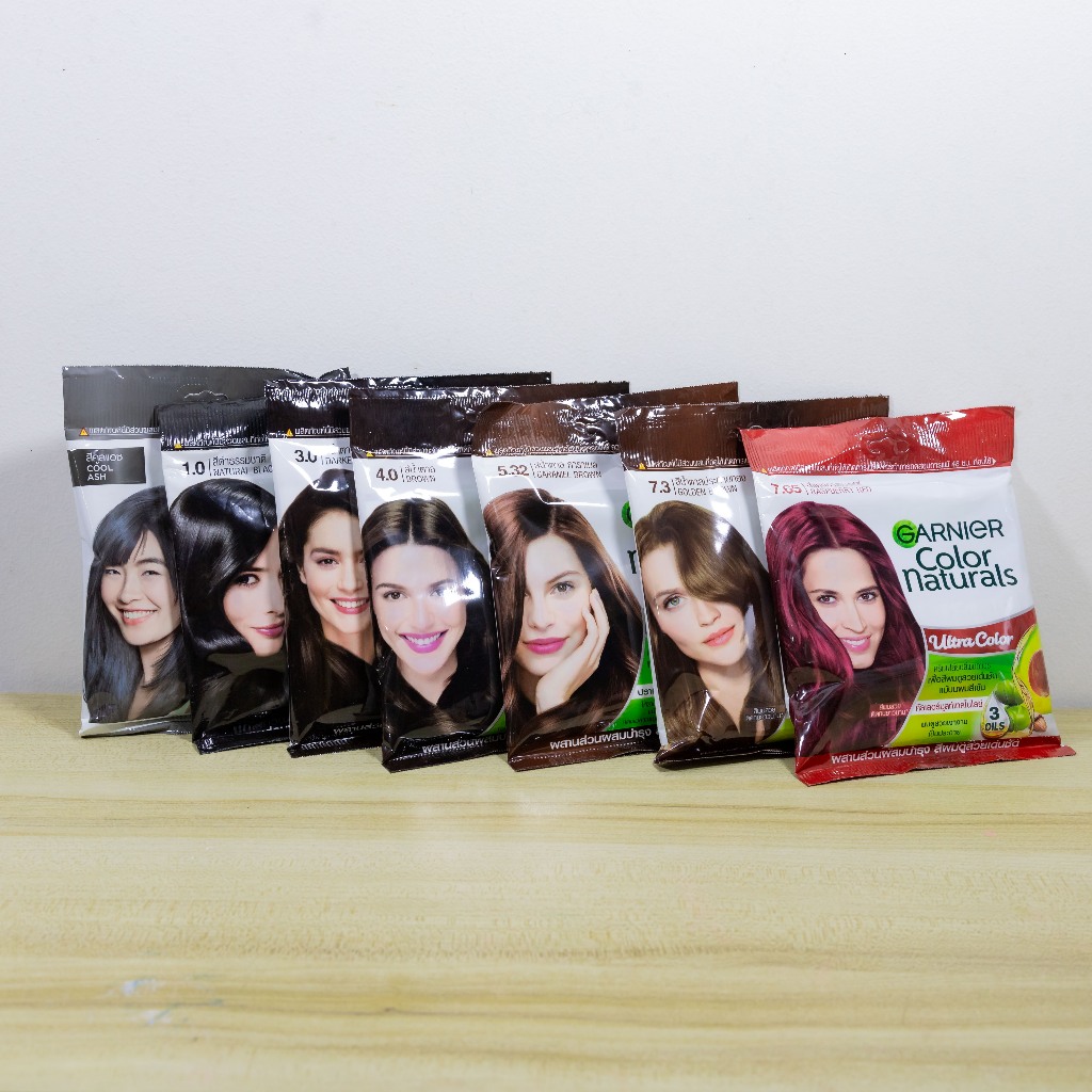 [ใหม่ 8 เฉดสี] Garnier Color Naturals ครีมเปลี่ยนสีผม การ์นิเย่ ของแท้ ‼️ (สีผม,ยาย้อมผม,Garnier Hair Color)