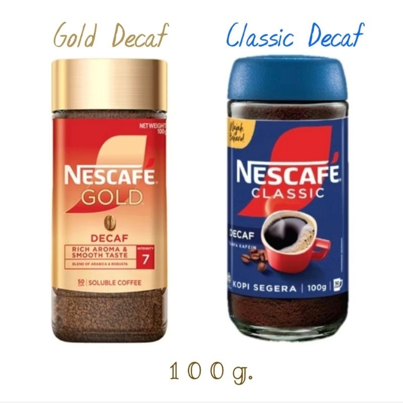 Nescafe Gold Decaf เนสกาแฟ โกลด์ ดีแคฟ (Rich&Smooth) 100 g. พร้อมส่ง🎉
