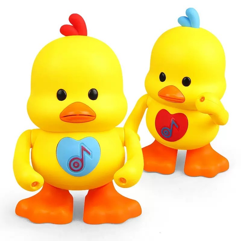 🎈พร้อมส่ง 🎈 เป็ดเต้น เป็ดออกกำลังกาย มีไฟมีเสียงเพลง น่ารัก