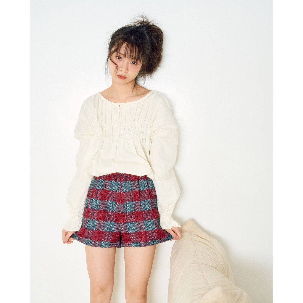 JELLYPLEASE - (LIMITED) POSY shorts | Japanese gingham fabric